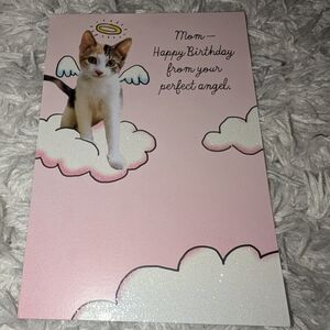 Hallmark Angel Cat Mom Birthday Card